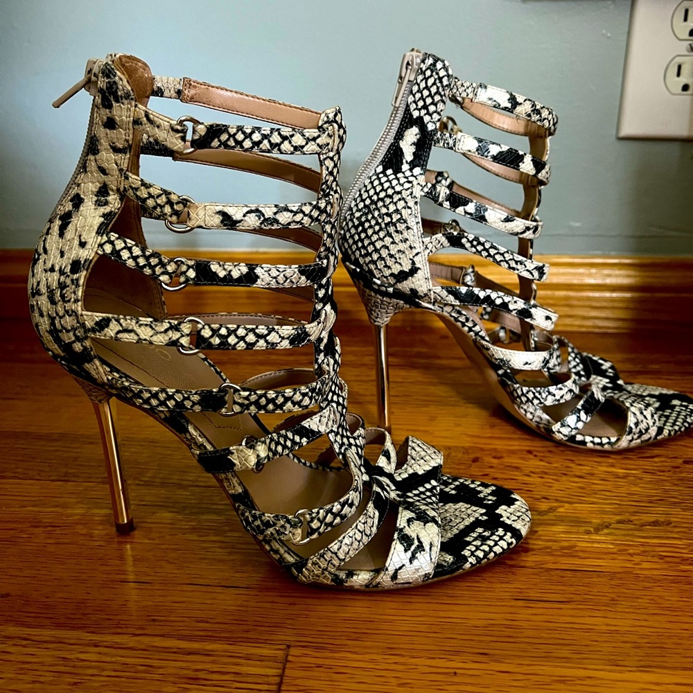 Aldo snakeskin stiletto heels